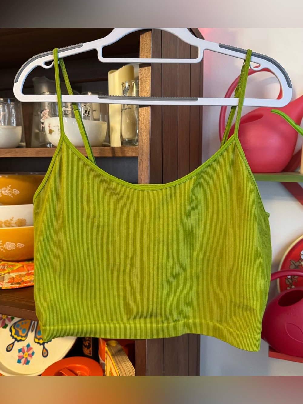 Wild Fable Ribbed Spaghetti Strap Crop Tank Top